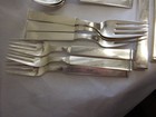 W   S Sorensen Denmark Funkis 20 Pc Sterling Silver Lunch  Dessert Set For Six