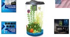 Transparent 6-gallon Aquarium Kit With Dazzling Led Lights For Fish Happiness