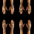 9 Sheet Henna Temporary Tattoo Stencils Floral Self Adhesive 8 2  X 4 7  Black