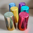 6 Pcs Anodized Aluminum Tumblers Drinking Glasses Vintage Retro