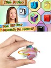 Fidget Spinner Cube Edc Toy Metallic Cube Stress Anxiety Relief For Adult