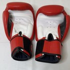 Boxing Gloves 12oz Pro Combat Red Hook And Loop Training Sparring
