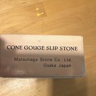 Matsunaga Cone Gouge Slip Stone 4000 Grit Aluminum Oxide Very Fine 6 In