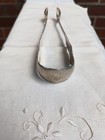 Antique American Coin Silver Sugar Tongs Nips  Nelson Roth   Utica   Ny