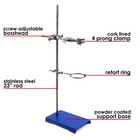 Metalware Set - Base  8  X 5    Rod  24    Burette Clamp  2 5  Diameter Ring