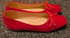 Women s Size 9 9 5 Red Patent Leather Dress Shoes Flats