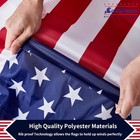 2 Pack American Us Flag 3x5 Fade Resistant Outdoor Flags Durable Brass Grommets
