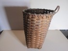 Miniature True Antique Hanging Pack Basket Old Not Repro W  1928  2 Bill  9151