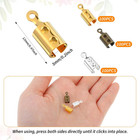 300 Pcs Crimps For Jewelry Making Stainless Steel Fold Over Cord Ends For Jewelr