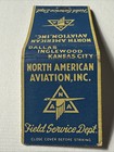 Dallas Texas North American Aviation Inc Field Service Department Vtg Matchbook