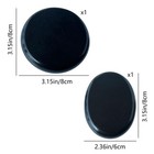 Oval Basalt Hot Stone Massage Set  Massage Stones For Spa Care  Two-piece Set   
