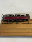 M  Hohner 1510 Mini Diatonic Harmonica Key Of C 3 In Silver red W  Case