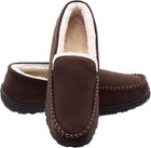 Mens Moccasin Slippers Indoor Outdoor House Slippers Warm Plush Fuzzy Memory    
