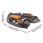 Portable Inflatable Fishing Boat Raft  Backrest Adjustable Angle  Blow Up Boat