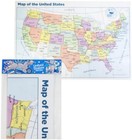 Wall Map Of The United States Usa Road Travel Maps City Name Us Poster 28 x40 