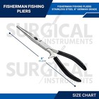 Fisherman Fishing Pliers 8  With Pvc Handles Stainless Steel German Grade