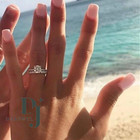 Bridal Set Moissanite Engagement Ring Solid 14k White Gold 2 50 Carat Round Cut