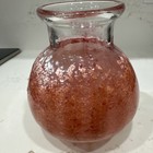 Hand Blown 4 5    Glass Vase With Speckled Pattern