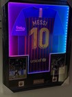 Lionel Messi Signed Led Framed Jersey Barcelona Beckett Coa