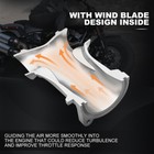 57mm Air Intake For 55mm Stock Manifold M8 For Harley Touring Electra Glide