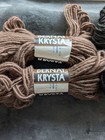 Bernat Krysta Acrylic nylon Yarn Lot Of 4 Skeins - 2 Walnut And 2 Black