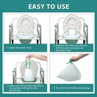 Inincare Commode Liners With Absorbent Pads   value Pack 100 Count Universal Fi   