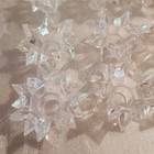 Vintage Atomic Starburst Clear Light Covers Christmas 14 Pt  Reflectors Qty 55