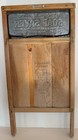 Vintage National Washboard Co  Soap Saver Blue Fused Porcelain Enamel Washboard