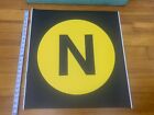23x22 Vintage R68 Nyc Ny Subway Roll Sign N Train Sea Beach Coney Island 57th St