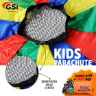 Kids Play Parachute 12 Ft  16 Ft  20 Ft  Rainbow Toy Tent For Gymnastics
