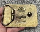 Vtg 70s Santa Fe Railroad Rail Mill Belt Buckle Materials Dept Limited Ed Usa
