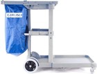 Carlisle Foodservice Products Janitorial Cart Long Platform 49 Inches  Gray