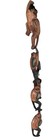 Vtg Hand Carved Wood Hanging Monkey Chain Lot Of 4 Made In Indonesia Boho Decor