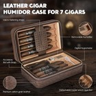 Scotte Travel Cigar Humidor Box W  Lighter  Hygrometer   Humidifier Kit