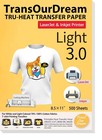 Heat Transfer Paper For Inkjet   Laser Printers - 500 Sheets 8 5x11  - Htv For T