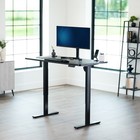 Vivo Electric 55    X 28    Stand Up Desk  Black Table Top  Black Frame