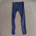 Skims Steel Blue Jelly Sheer Footed Leggings  Size 3x New