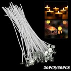 50pcs Candle Wicks Pre-waxed Wick 6 Inch For Candles Cotton Core Diy Making