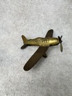 Vintage Antique Brass  Desk Collector Aviation Pilot Decor Air Plane Figure