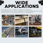 1 2  X 100 Ft Split Wire Loom Convoluted Tubing Split Cable Sleeves Black