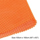 Orange Speaker Mesh Grill Stereo Fabric Dustproof 100cm X 160cm 40  X 63 