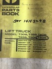 Caterpillar Lift Truck Model T30b Parts Book  used 