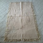 Vintage Handmade Baby Crib Quilt Pillow Sham Set Pink Satin Bunny Nursery