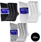 6-12 Pairs Men s Diabetic Crew Socks Health Circulatory Cotton Size 9-11 10-13