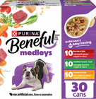 4 Packs Purina   Beneful   Medleys Adult Dog Wet Food - 3 Oz  30 Count