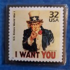 Celebrate The Century Uncle Sam Stamp Magnet Nip 1998