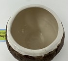 Vintage Trader Vics Coconut Mug Shaped Ceramic Tiki Cup Lowball Hawaii Bar Nice