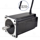 Nema 34 Stepper Motor 12nm 6a 14mm Keyway Shaft 4 Wires For Cnc Milling Machine