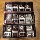 Vintage Sixtrees Pewter Miniature Chairs Place Card Holders Set Of 12