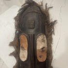  Vintage African Tribal Art Antique Bearded Mask 